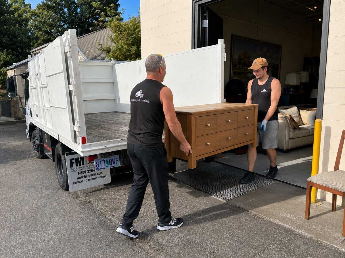 Usable items routed to local donation centers when possible