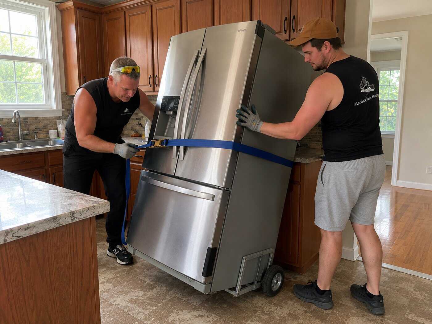 Martin's Junk Hauling & Recycling crew in action
